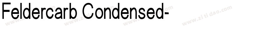 Feldercarb Condensed字体转换